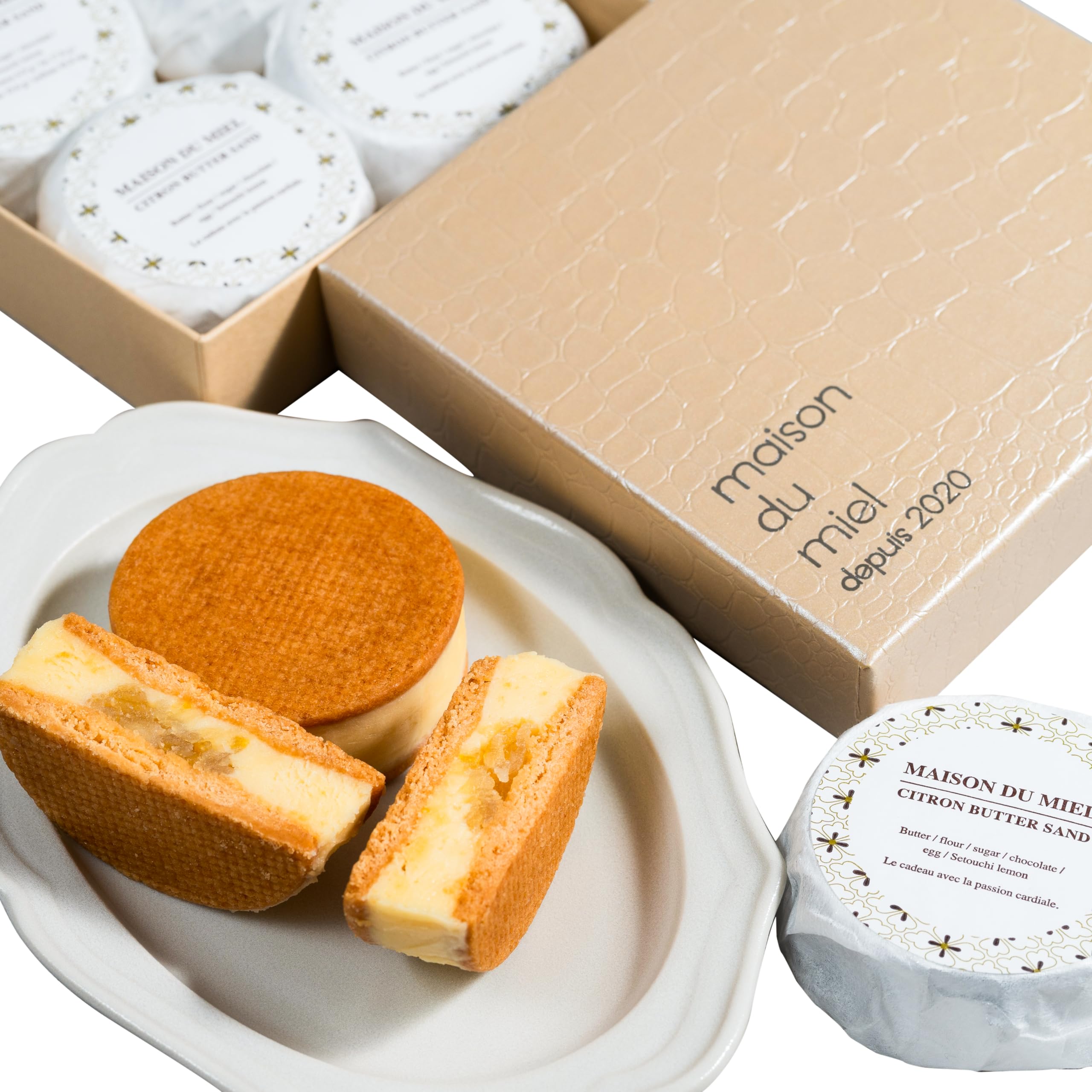 メゾンデュミエル maison du miel シトロンバターサンド 4個入 おしゃれ